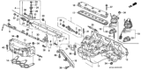Diagram for Honda Accord Fuel Injector - 06164-P0A-A00
