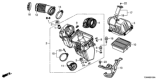 Diagram for Honda CR-V Hybrid Air Duct - 17212-5K0-A00