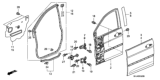 Diagram for Honda Odyssey Door Seal - 72365-SHJ-A01