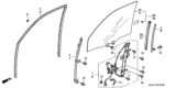 Diagram for Honda Odyssey Auto Glass - 73300-S0X-308