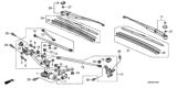 Diagram for Honda CR-V Windshield Wiper - 76622-STK-A02