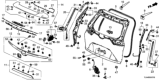 Diagram for Honda CR-V Hybrid License Plate - 74890-TLA-A31ZH