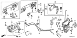 Diagram for Honda Odyssey Door Latch Cable - 72133-TK8-A01