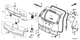 Diagram for Honda CR-V Weather Strip - 74440-T0A-A02