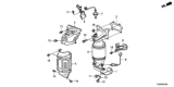 Diagram for Honda CR-V Catalytic Converter Gasket - 18115-R40-A01