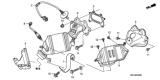 Diagram for Honda Civic Catalytic Converter Gasket - 18115-RMX-007
