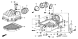 Diagram for Honda Civic Air Duct - 17225-RNA-A00