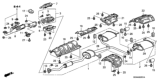 Diagram for Honda Accord Exhaust Heat Shield - 18181-RCA-A00