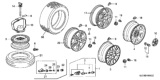Diagram for Honda Pilot Tire - 42751-GYR-040