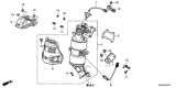 Diagram for Honda CR-V Catalytic Converter Gasket - 18115-5A2-A01
