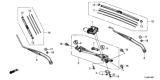 Diagram for Honda CR-V Windshield Wiper - 76632-TZ3-A04