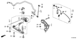 Diagram for Honda Ridgeline Alignment Bolt - 90186-TZ5-A00