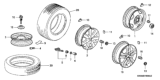 Diagram for Honda CR-V Spare Wheel - 42700-SWA-A01
