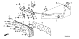 Diagram for Honda CR-V Fuel Injector - 16450-R40-A01