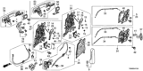 Diagram for Honda Odyssey Door Latch Assembly - 72650-TK8-A12