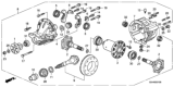 Diagram for Honda S2000 Differential Bearing - 91003-PCZ-003