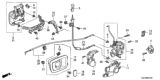 Diagram for Honda Ridgeline Door Latch Assembly - 72612-SJC-A01