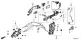 Diagram for Honda Accord Door Latch Assembly - 72110-TVA-A01