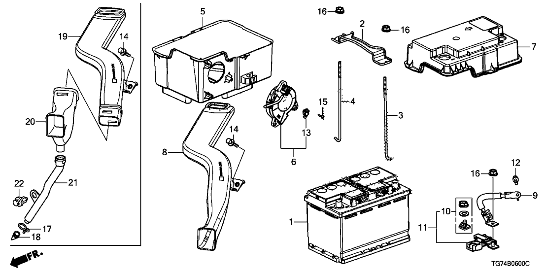 32547-TG7-A01 - Genuine Honda Tube C