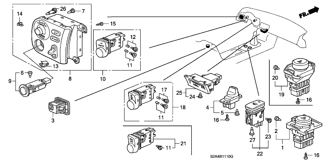 35855-S2A-505 - Genuine Honda Bulb (14V 0.56W)