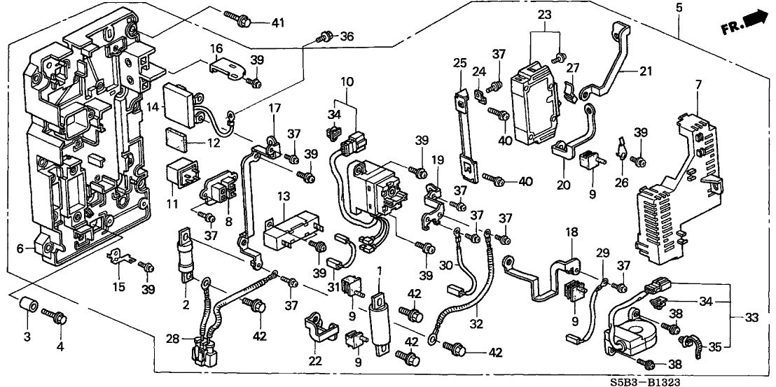 1C340-PZA-003 -  concrete Honda Fuse, High Voltage (20A)