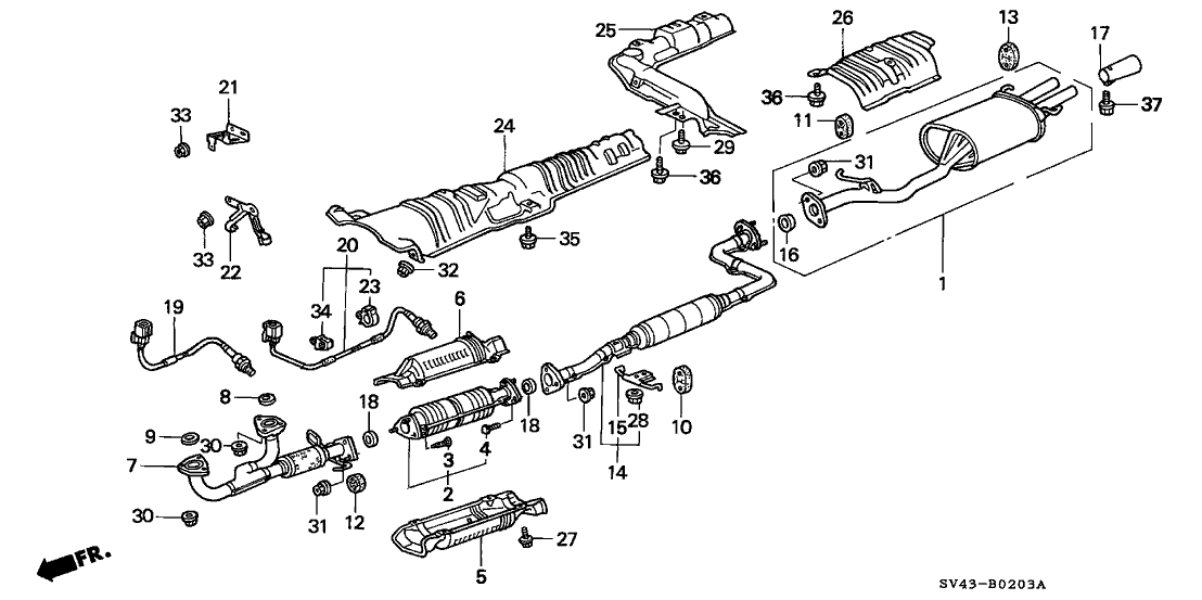 Honda Accord Exhaust System Diagram Wiring Diagram