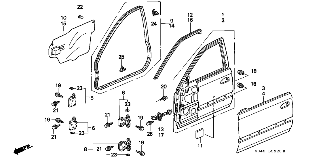 Honda 72361 S05 A00