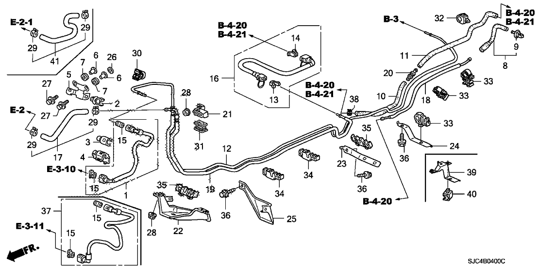 16720-PVJ-A01 - Genuine Honda Hose, Fuel Feed