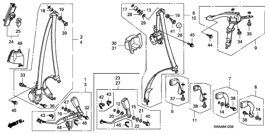 04816SWAA00ZC Genuine Honda Parts