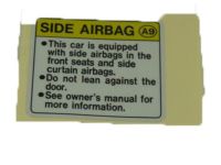 Honda 78031-SDA-A90 Label, Side Airbag Caution