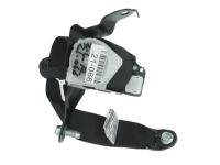 Honda 04828-TGG-A01ZA Outer Set, Left Rear Seat Belt (Deep Black)