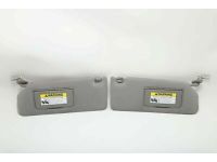 Honda 83280-SJC-A11ZD Sunvisor Assembly, Driver Side (Warm Gray) (Mirror)