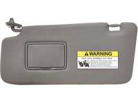 Honda 83280-S9A-A81ZA Sunvisor Assembly, Driver Side (Light Seagull Gray) (Mirror)