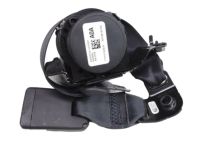 Honda 04823-TVA-A00ZA Tongue & Buckle Set, Right Rear Seat Belt (Deep Black)