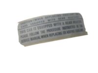 Honda 79050-S0X-H00 Label, RR. Heater Caution