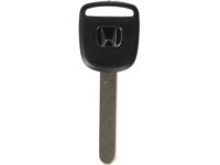 Honda 35118-SDA-A01 Key, Blank (Black) (Immobilizer) (H-Mark:Silver)