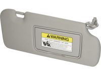 Honda 83230-SWA-A82ZB Sunvisor Assembly, Passenger Side (Light Gray) (Mirror)