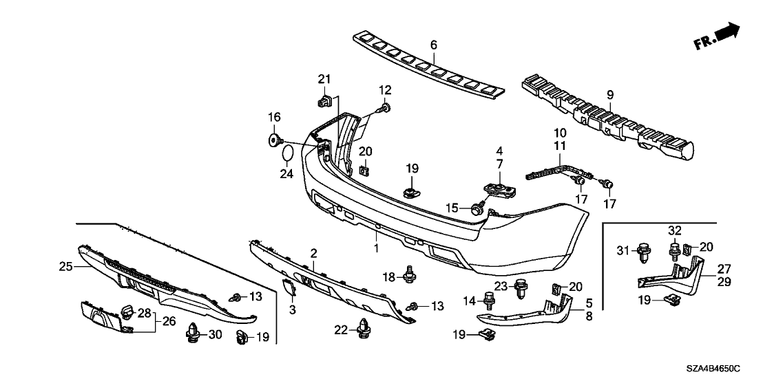 Honda Pilot Parts Diagram