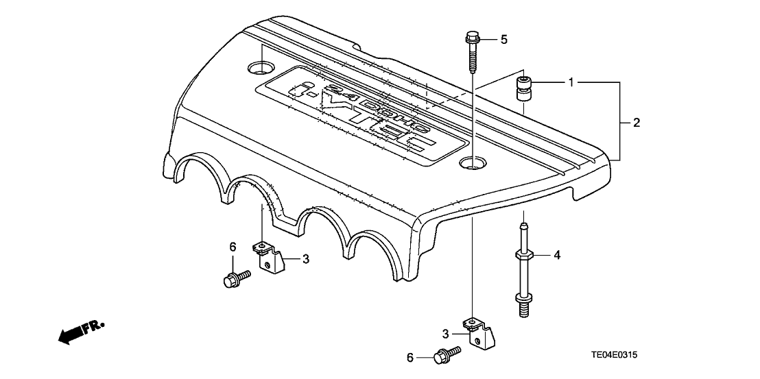 17121-R42-A00 - Genuine Honda Cover Assy., Engine