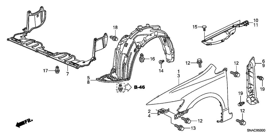 Honda Civic Parts Diagram