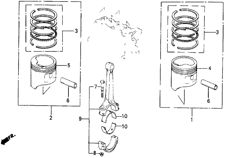 Pe Genuine Honda Rod Assy Connecting