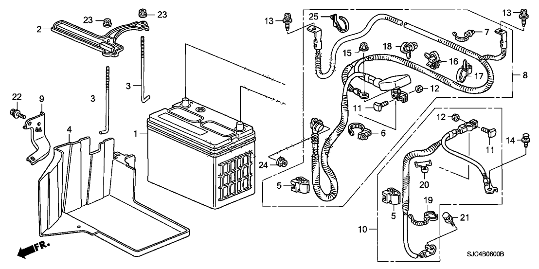 32410-SJC-A00 - Genuine Honda Cable Assy., Starter