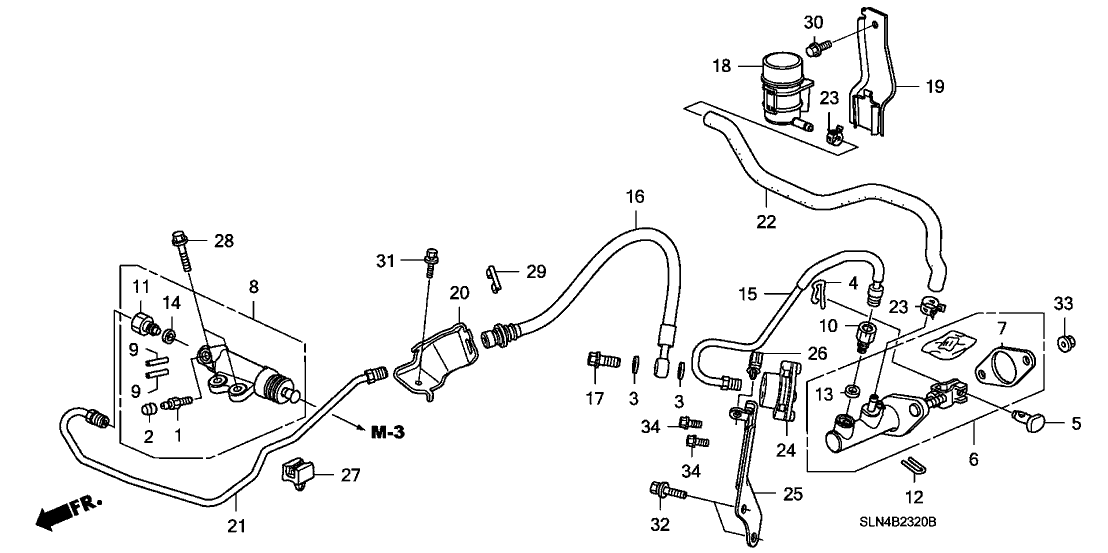 46942-S5A-003 - Genuine Honda Pin, Snap