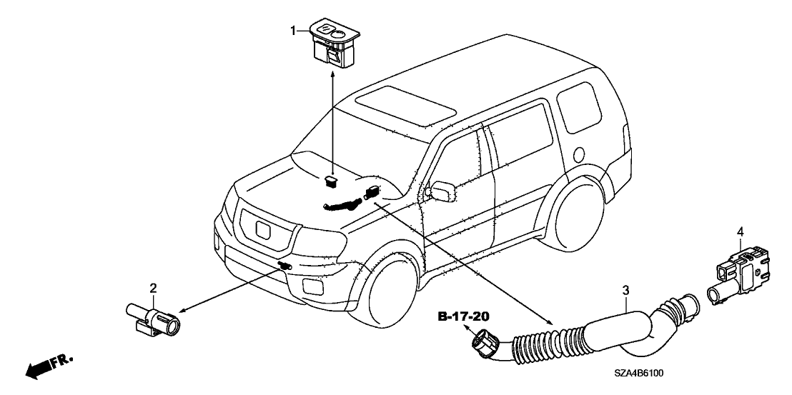 Honda Pilot Body Parts Diagram / 90120-S0K-A00 - Genuine Honda Screw