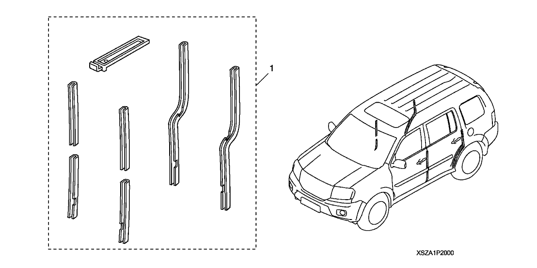 2015 Honda Pilot 5 Door SE (2WD) KA 5AT Door Edge Guards