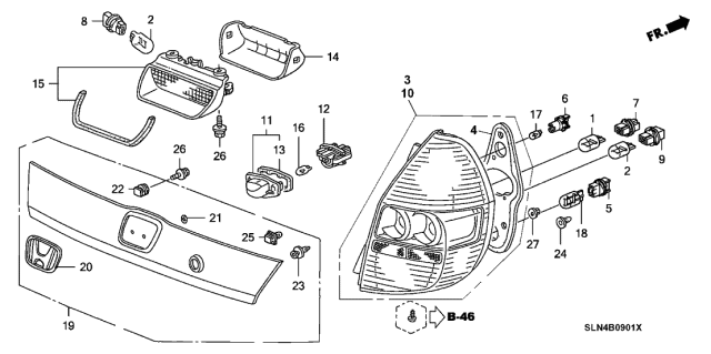 34906-S2K-003 - Genuine Honda Bulb (12V 21/5W)