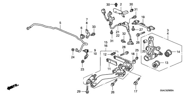 Rear Lower Arm - 2005 Honda Civic 4 Door EX KA 4AT