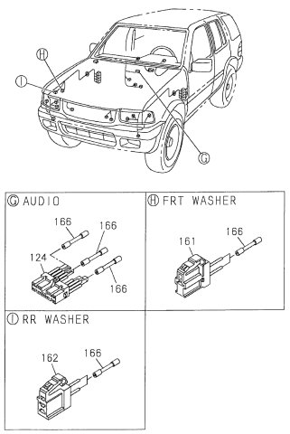 2000 Honda Passport 4 Door 4lx Ka 5mt Wiring Harness Connector Front Side