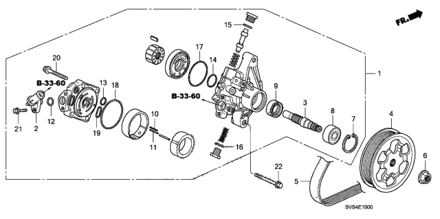 P.S. Pump (1.8L) - 2010 Honda Civic 2 Door DX KA 5AT