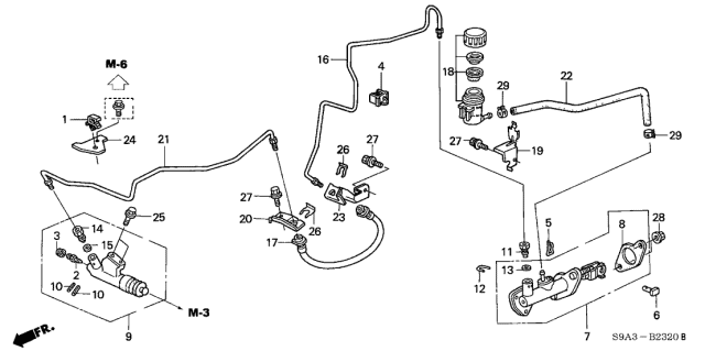 46960-S9A-A02 - Genuine Honda Pipe A, Clutch